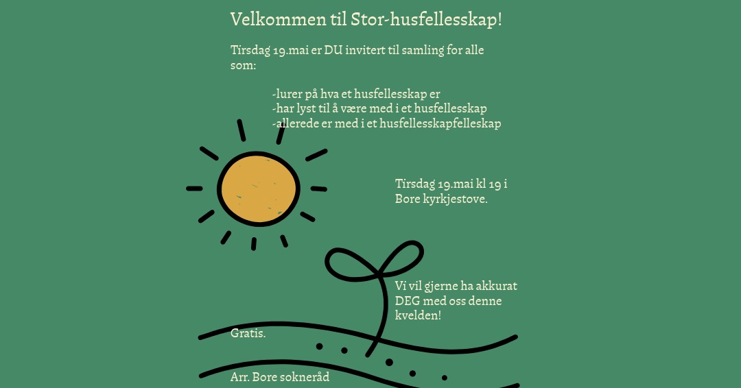 Plakat om Storhusfellesskap