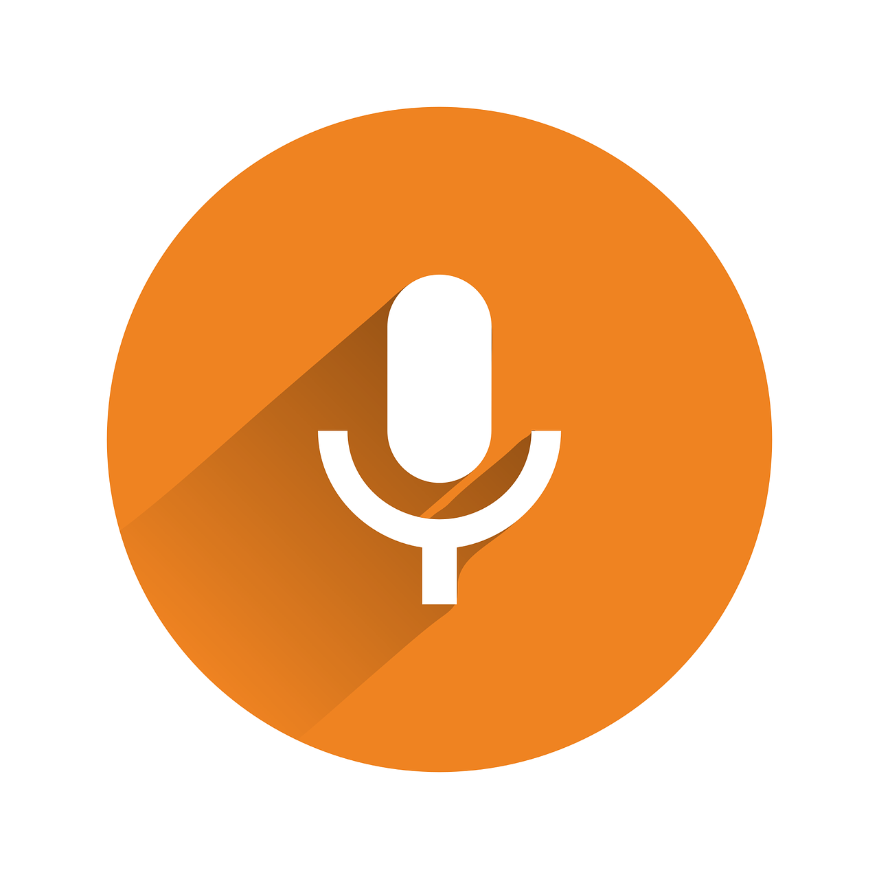 Podkast symbol, mikrofon